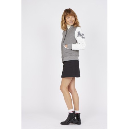 Teddy Varsity Grey-White Femme | American College USA