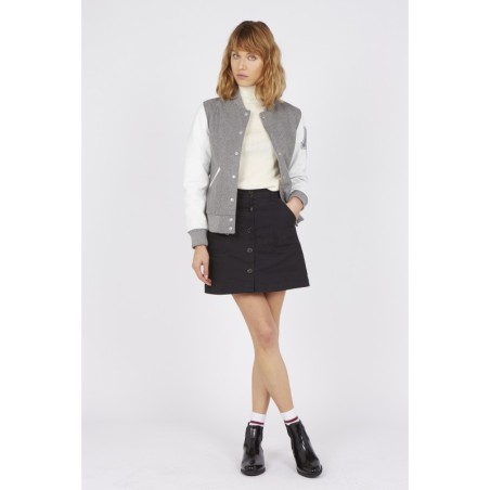 Teddy Varsity Grey-White Femme | American College USA