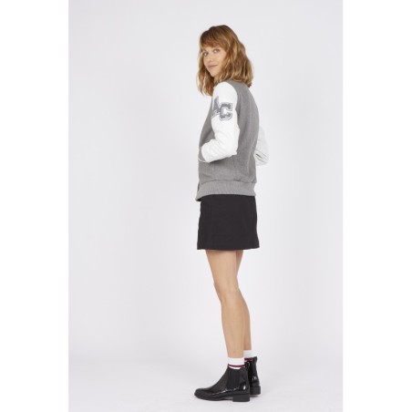 Teddy Varsity Grey-White Femme | American College USA