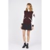 Teddy Varsity Burgundy-White Slim Femme | American College USA