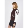 Teddy Varsity Burgundy-White Slim Femme | American College USA