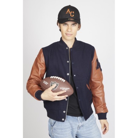 Teddy Varsity Marine-Camel Homme | American College USA