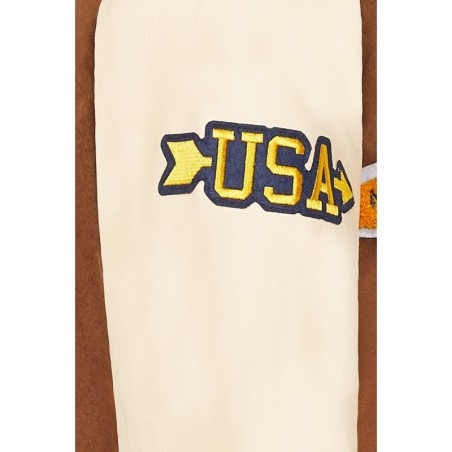 Teddy Varsity Marron/White | American College USA