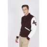 Teddy Varsity Burgundy-White Homme | American College USA