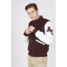 Teddy Varsity Burgundy-White Homme | American College USA