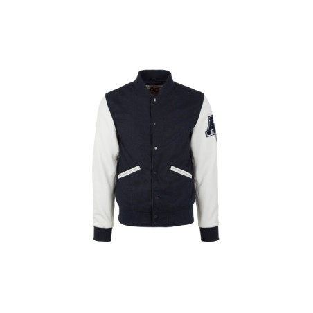 Teddy Varsity Marine-White Homme | American College USA