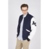 Teddy Varsity Marine-White Homme | American College USA