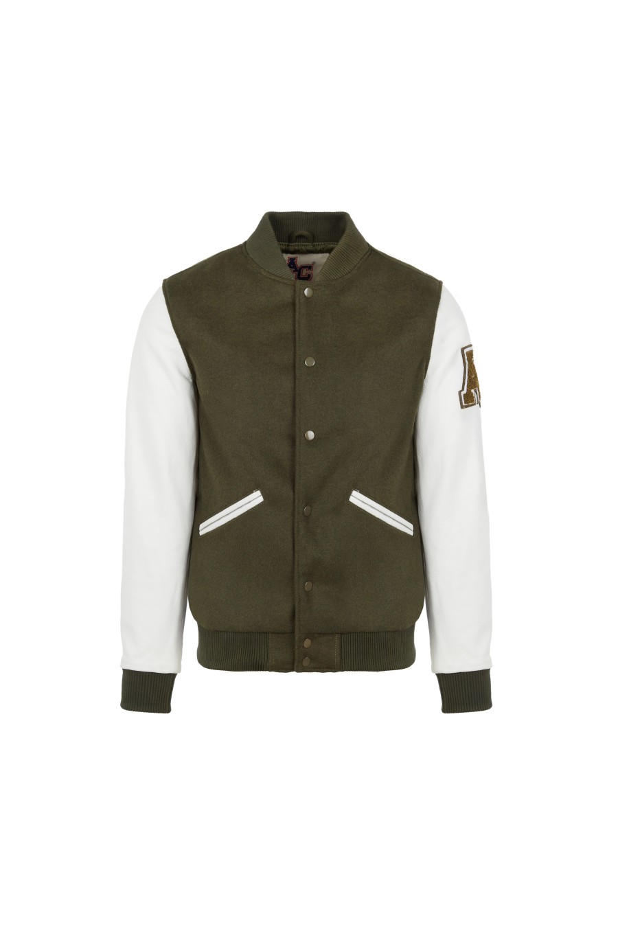 Teddy Varsity Kaki-White Homme | American College USA