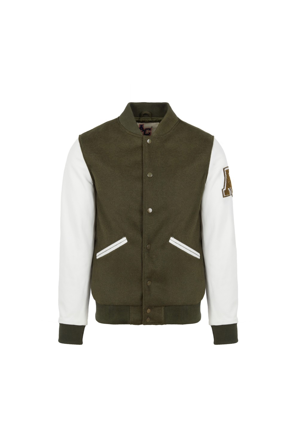 Teddy Varsity Kaki-White Homme | American College USA