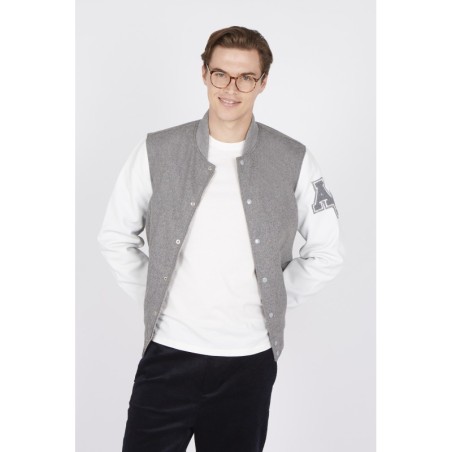 Teddy Varsity Grey-White Homme | American College USA