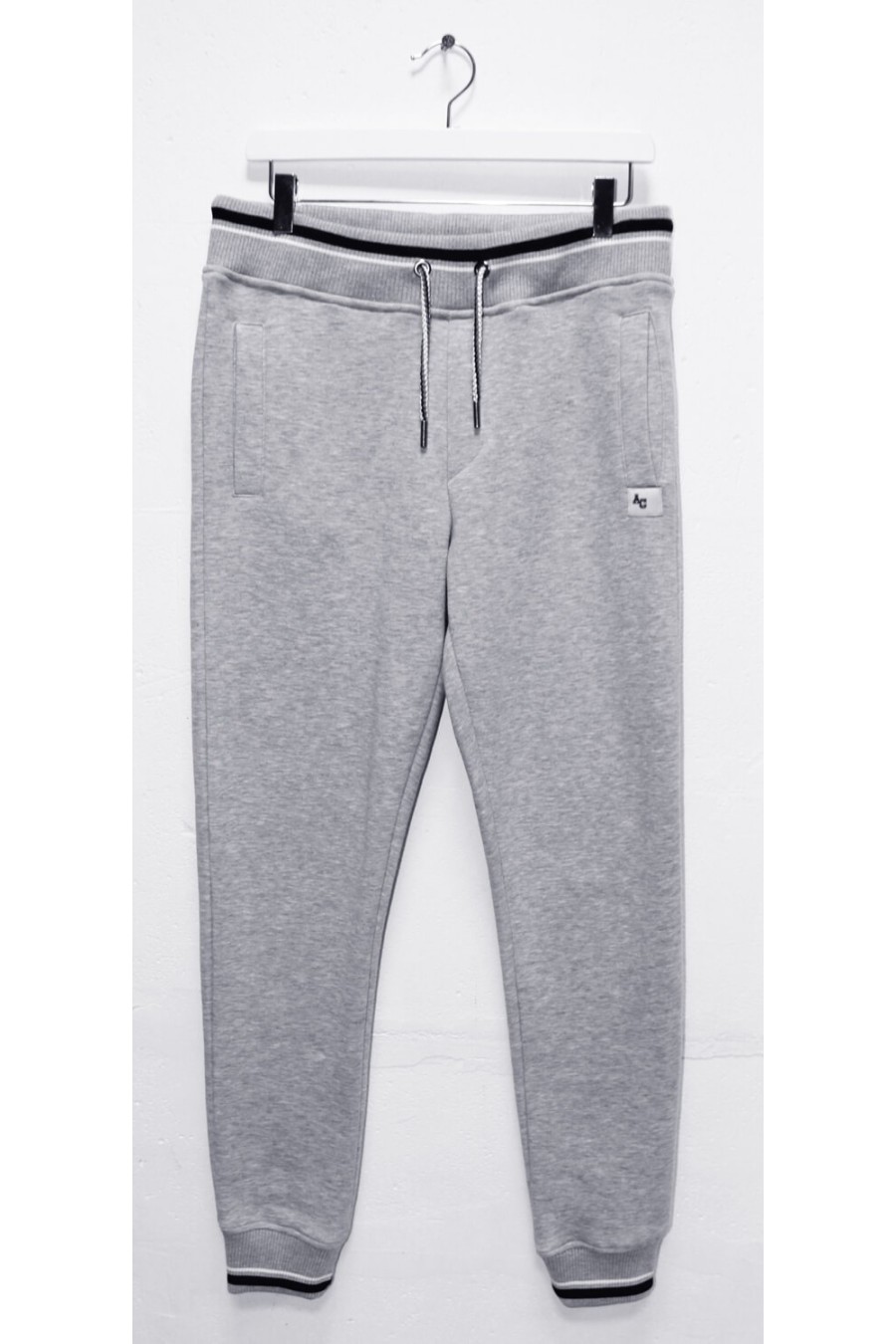 The Fleece Pants - Bombers logo Femme mélange gris | American College USA