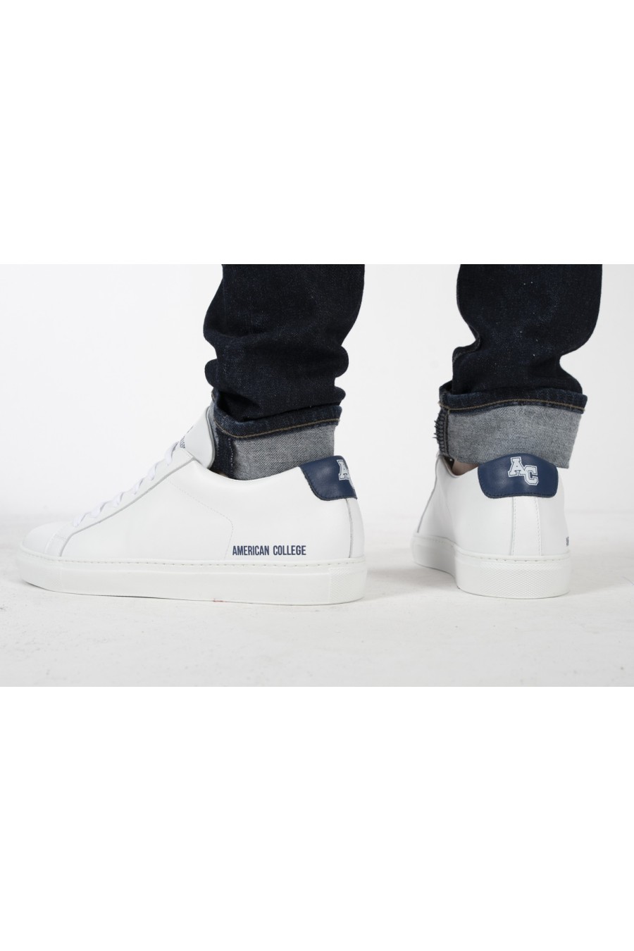 Sneakers Full Leather White | American College USA