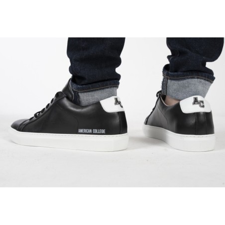 Sneakers Full Leather Black&White | American College USA